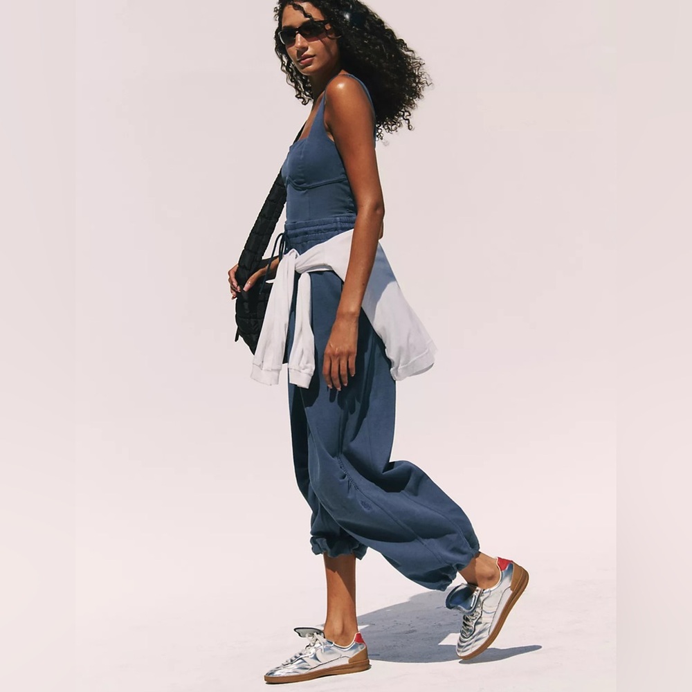 Free People Inbound Onesie New With Tags Stylish Women's Jumpsuit Misty Blue - Picture 4 of 8
